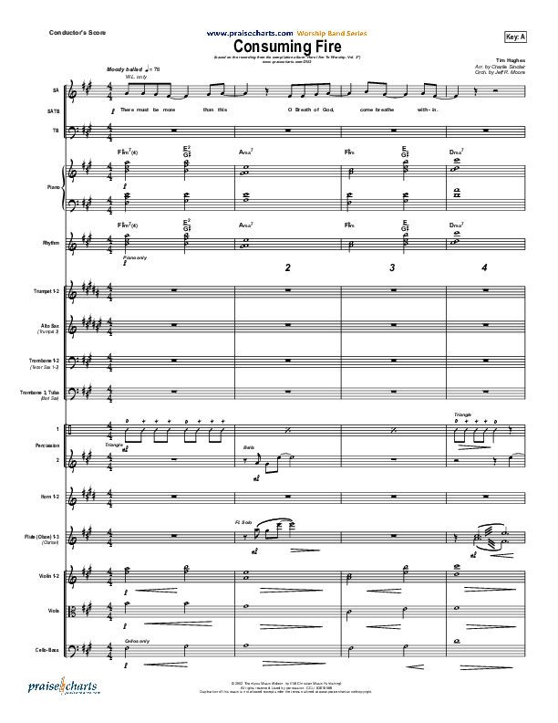 Consuming Fire Conductor's Score (Tim Hughes)
