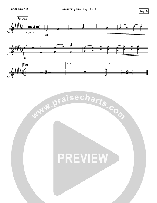 Consuming Fire Tenor Sax 1/2 (Tim Hughes)