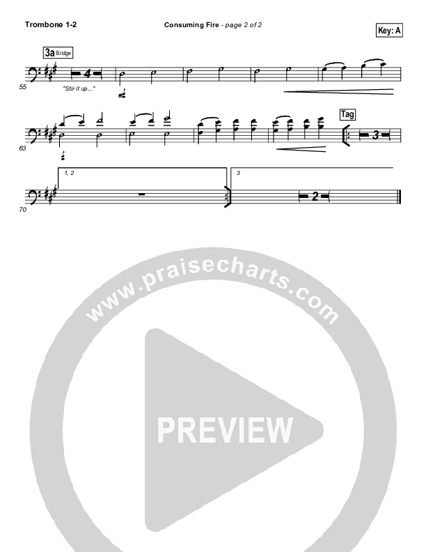 Consuming Fire Trombone 1/2 (Tim Hughes)