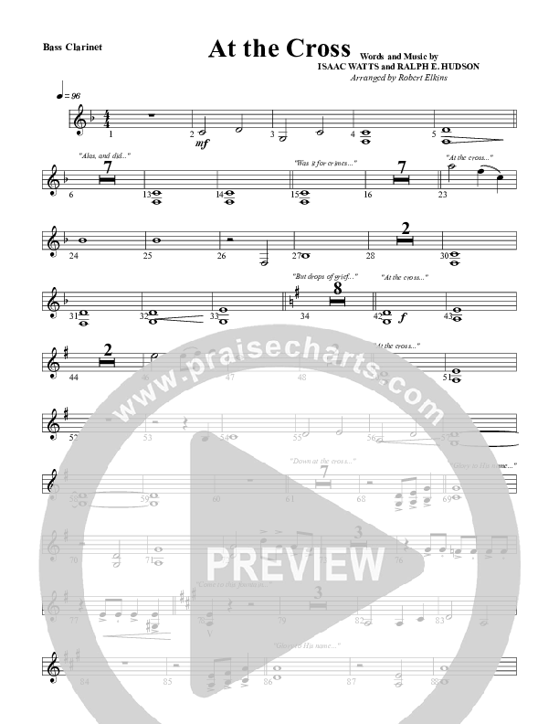 At The Cross Bass Clarinet (G3 Worship)