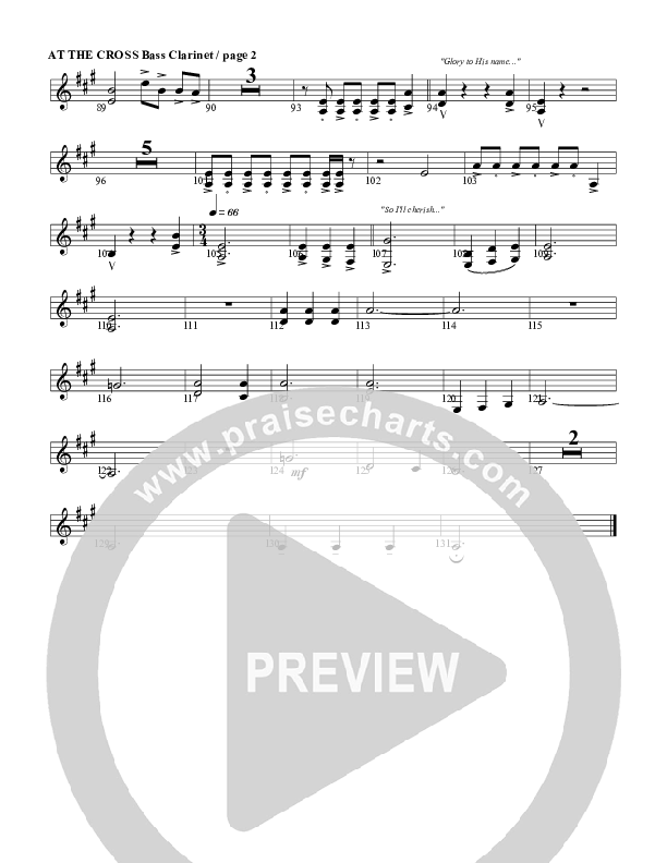 At The Cross Bass Clarinet (G3 Worship)