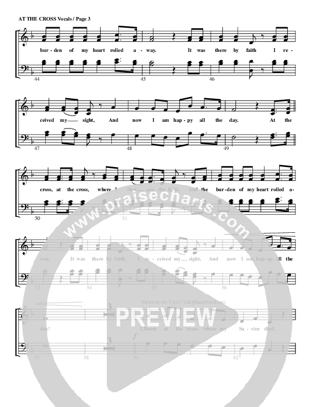 At The Cross Lead Sheet (SAT) (G3 Worship)