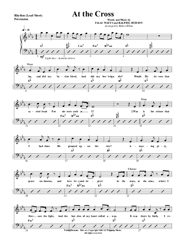 At The Cross Percussion (G3 Worship)