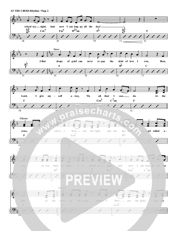 At The Cross Rhythm Chart (G3 Worship)