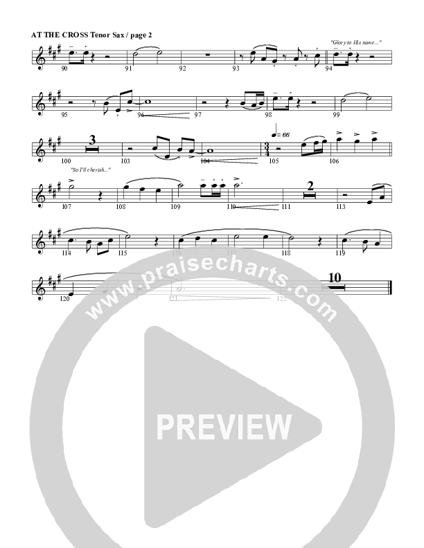 At The Cross Tenor Sax 2 (G3 Worship)