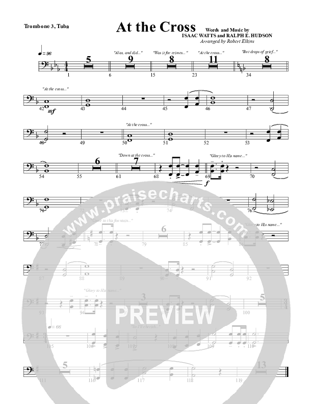 At The Cross Trombone 3/Tuba (G3 Worship)