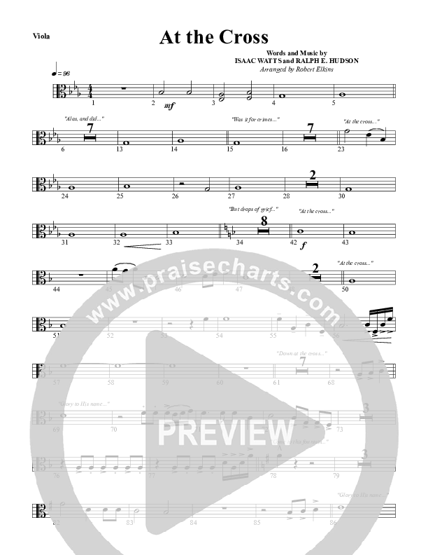 At The Cross Viola (G3 Worship)