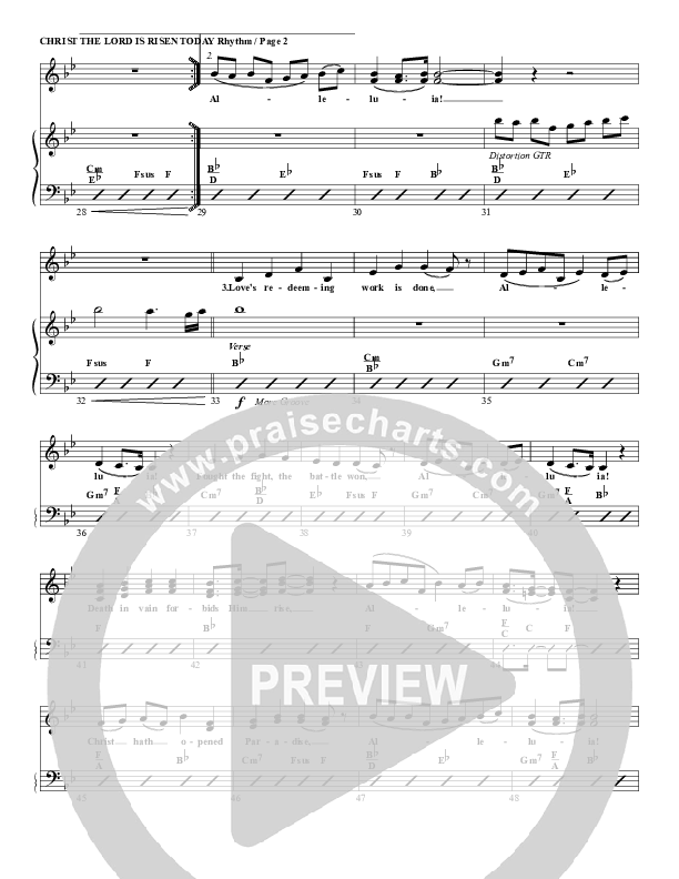 Christ The Lord Is Risen Today Percussion (G3 Worship)