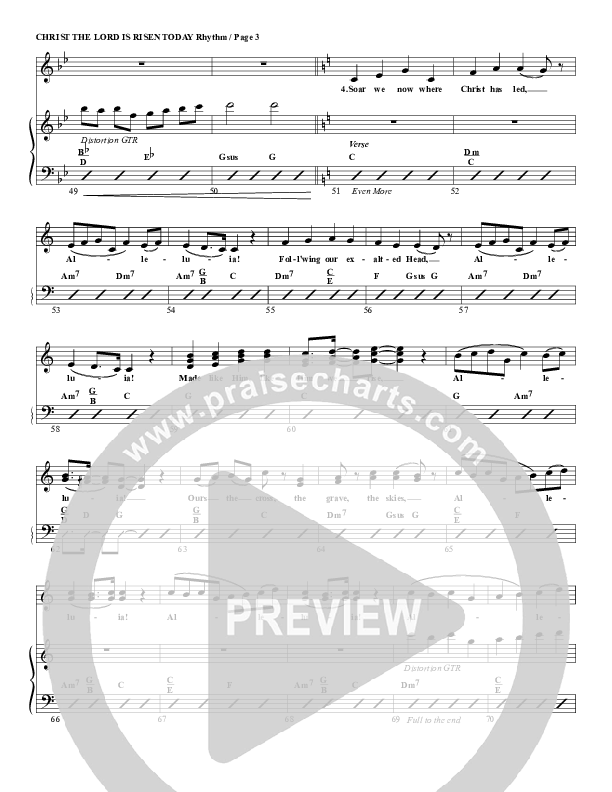 Christ The Lord Is Risen Today Percussion (G3 Worship)