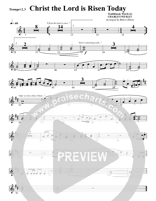 Christ The Lord Is Risen Today Trumpet 2 (G3 Worship)