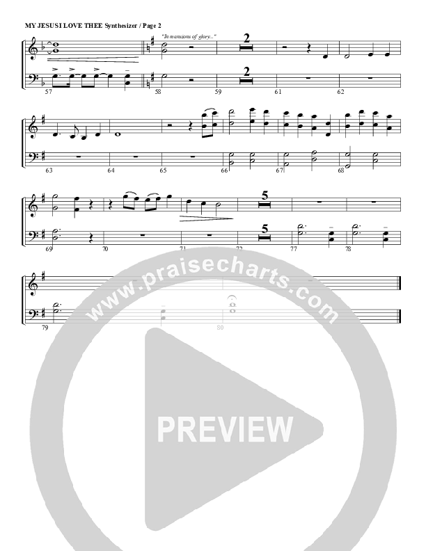 My Jesus I Love Thee Synth Strings (G3 Worship)