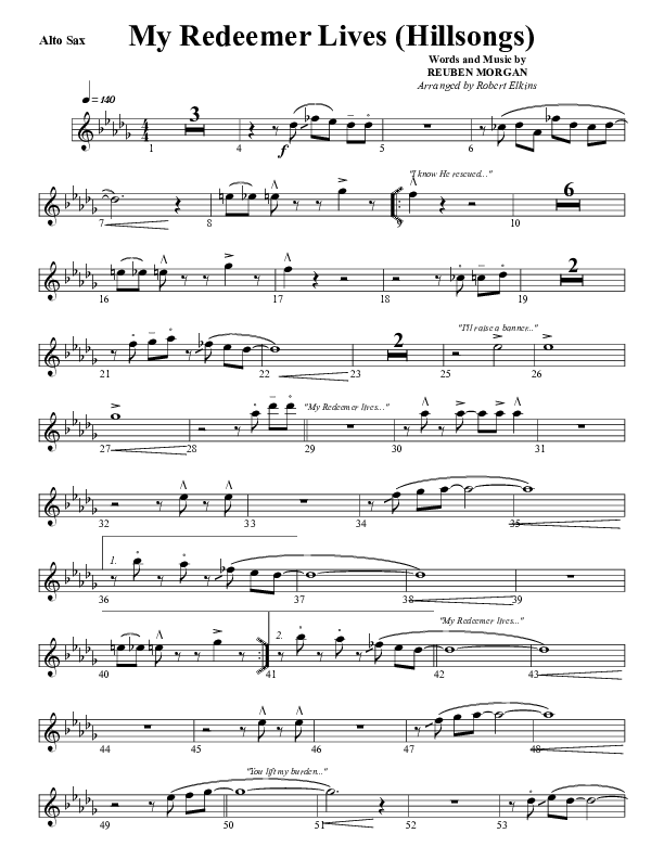 My Redeemer Lives Clarinet (G3 Worship)