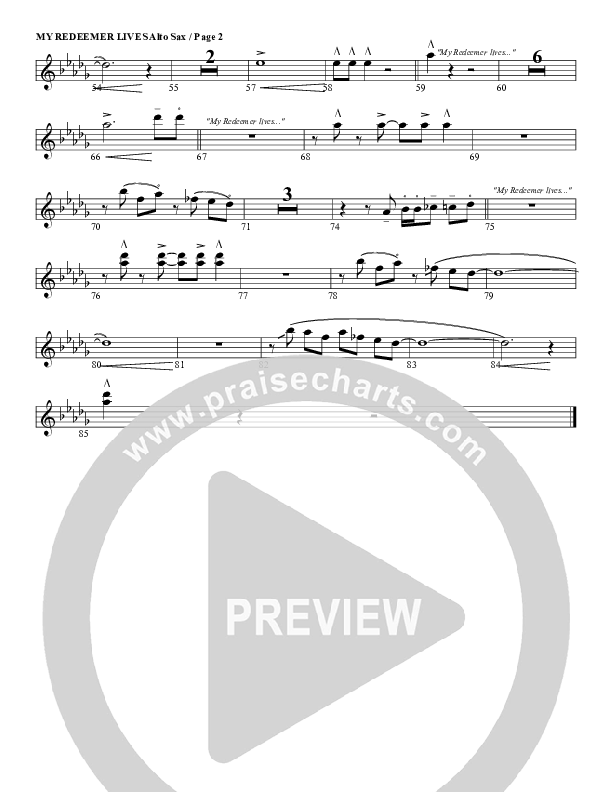 My Redeemer Lives Clarinet (G3 Worship)