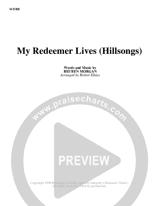 My Redeemer Lives Conductor's Score (G3 Worship)