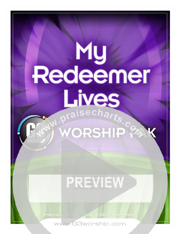 My Redeemer Lives Cover Sheet (G3 Worship)