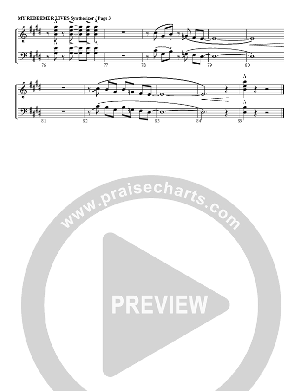 My Redeemer Lives Synth Brass (G3 Worship)