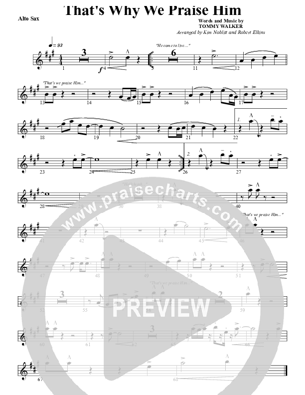 That's Why We Praise Him Alto Sax (G3 Worship)