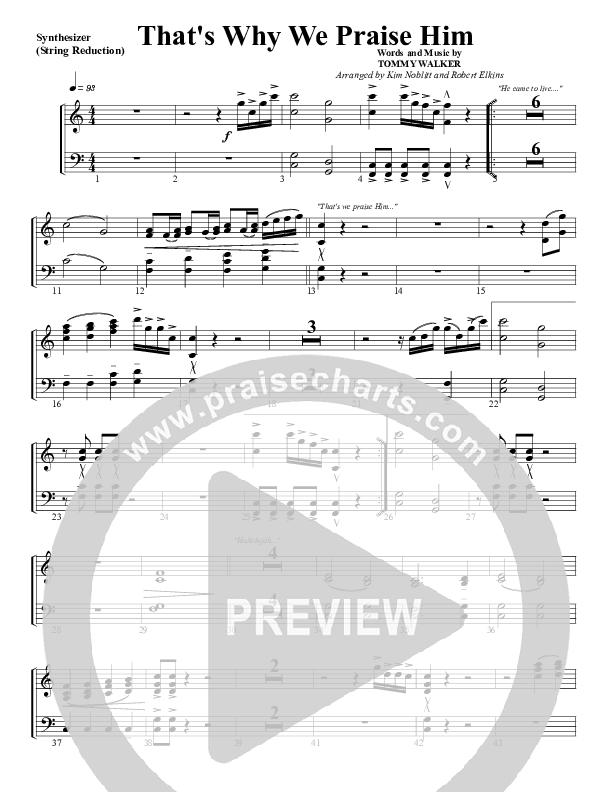 That's Why We Praise Him Synth Strings (G3 Worship)