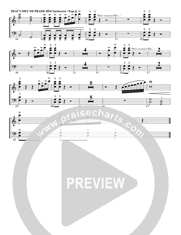 That's Why We Praise Him Synth Strings (G3 Worship)