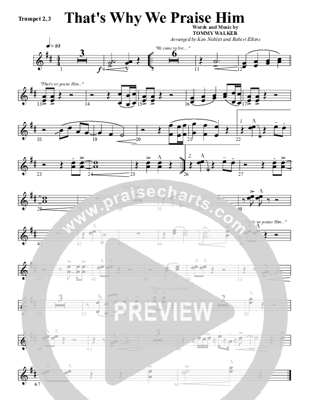 That's Why We Praise Him Trumpet 2/3 (G3 Worship)