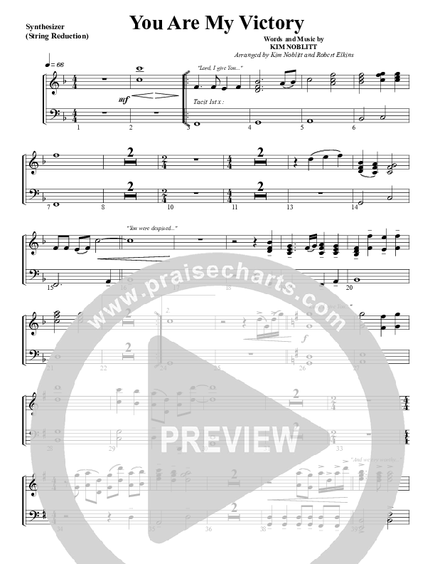 You Are My Victory Synth Strings (G3 Worship)