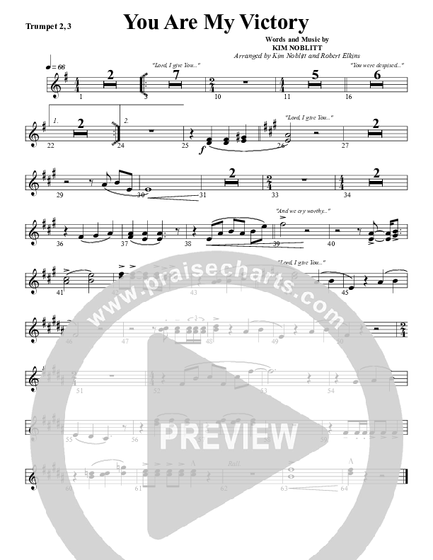 You Are My Victory Trumpet 2 (G3 Worship)