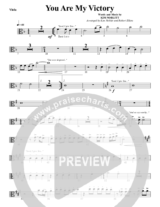 You Are My Victory Viola (G3 Worship)