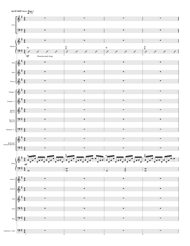 Agnus Dei Orchestration (G3 Worship)