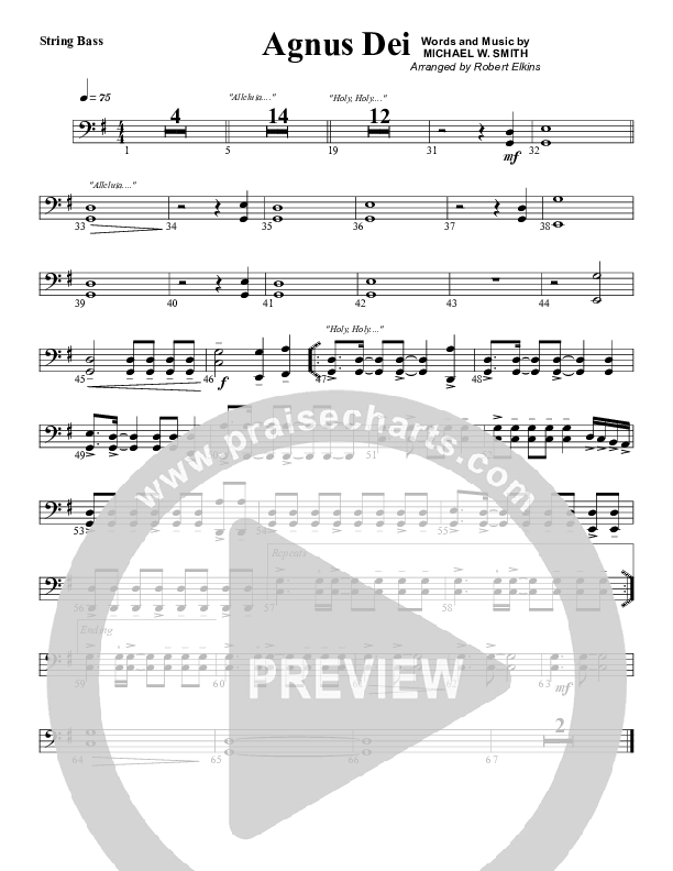 Agnus Dei Double Bass (G3 Worship)