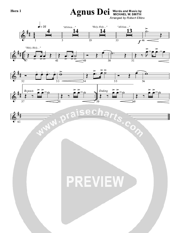 Agnus Dei French Horn 1 (G3 Worship)