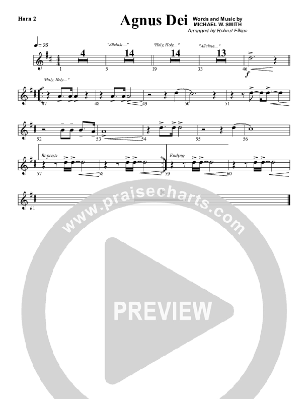 Agnus Dei French Horn 2 (G3 Worship)