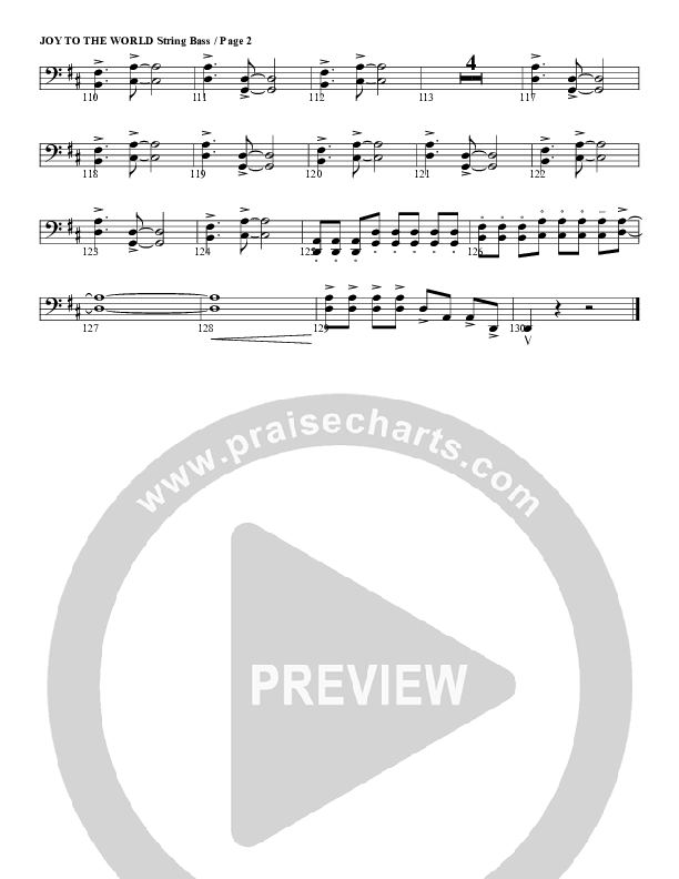 Joy To The World Double Bass (G3 Worship)