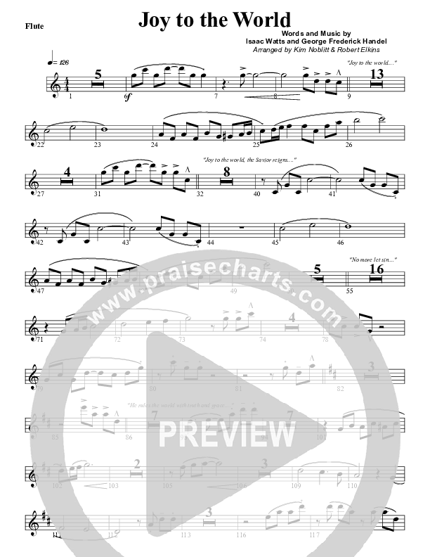 Joy To The World Flute (G3 Worship)