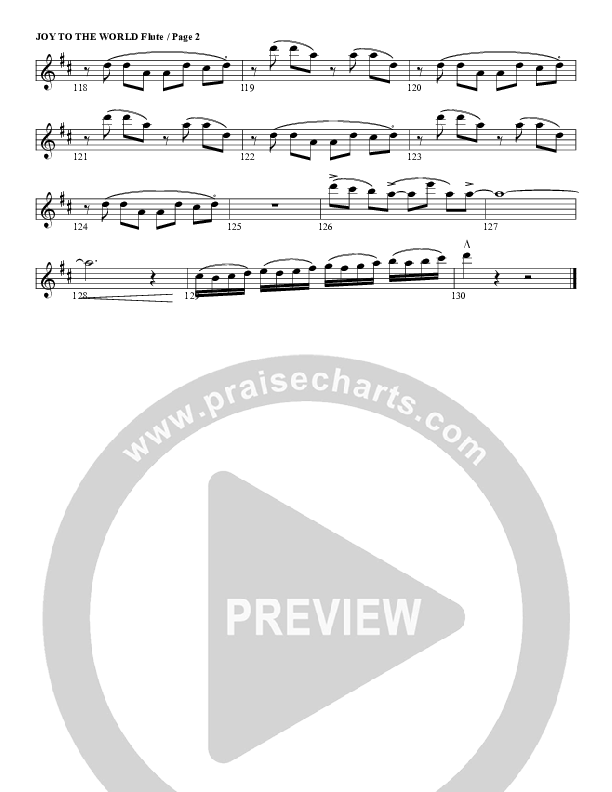 Joy To The World Flute (G3 Worship)