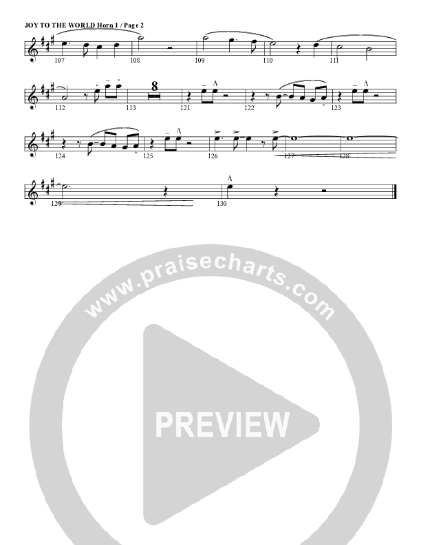 Joy To The World French Horn 1 (G3 Worship)