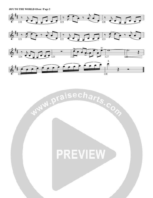 Joy To The World Oboe (G3 Worship)