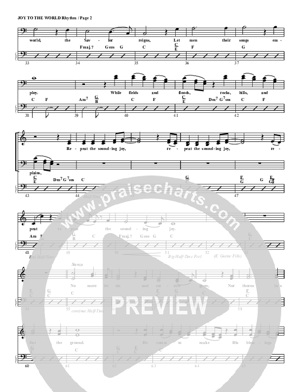 Joy To The World Rhythm/Vocal (G3 Worship)