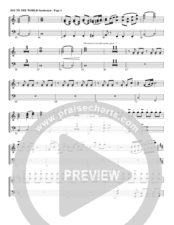 Joy To The World Synth Strings (G3 Worship)