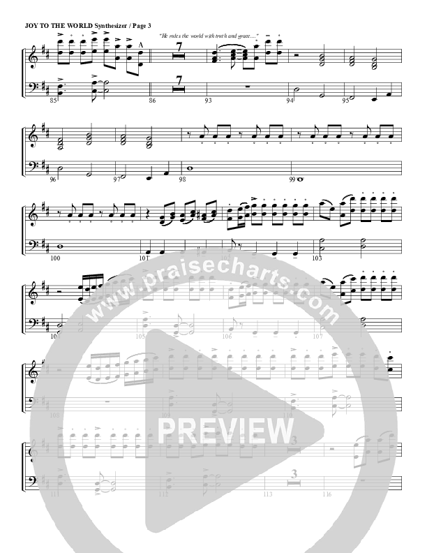 Joy To The World Synth Strings (G3 Worship)