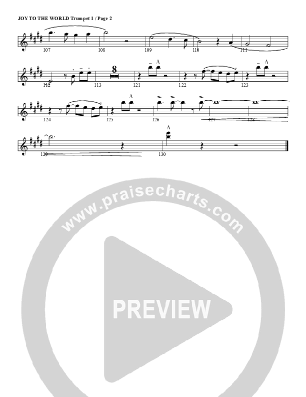 Joy To The World Trumpet 1 (G3 Worship)