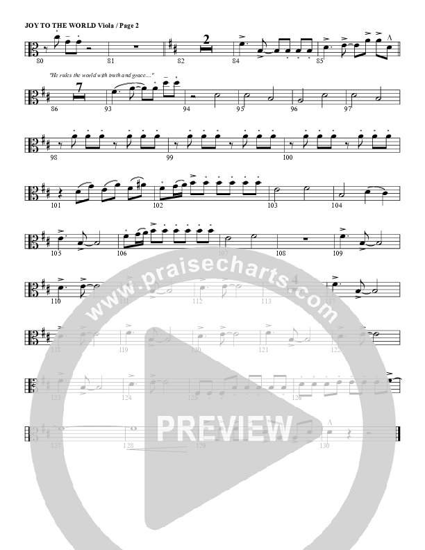 Joy To The World Viola (G3 Worship)