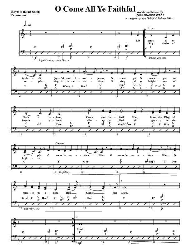 O Come All Ye Faithful Rhythm/Vocal (G3 Worship)