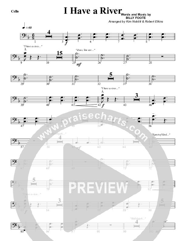 I Have A River Cello (G3 Worship)