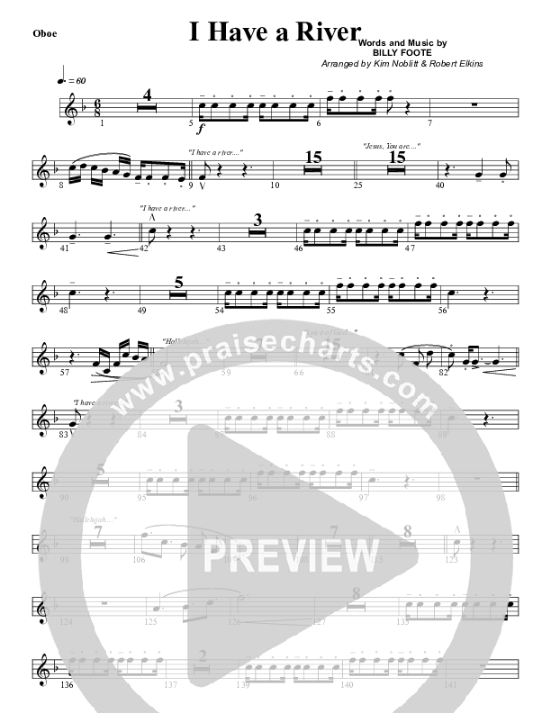 I Have A River Oboe (G3 Worship)