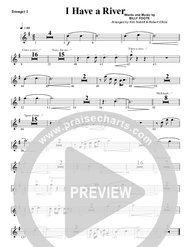 I Have A River Trumpet 1 (G3 Worship)