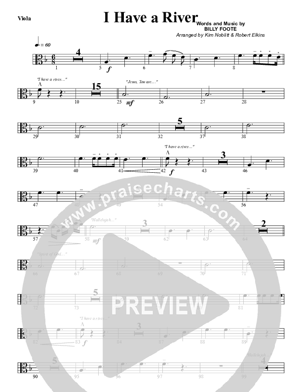 I Have A River Viola (G3 Worship)