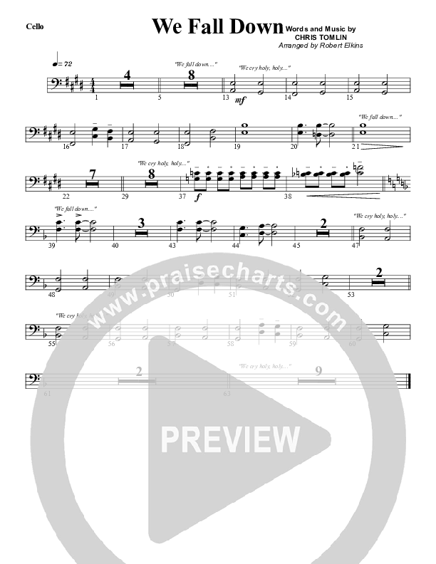 We Fall Down Cello (G3 Worship)