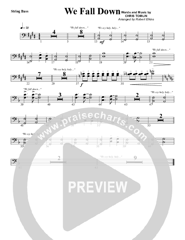 We Fall Down Double Bass (G3 Worship)