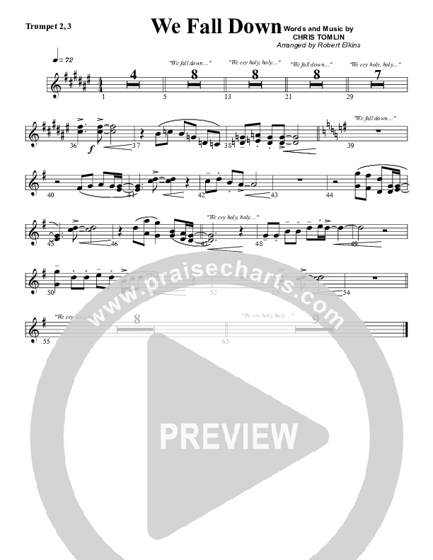 We Fall Down Trumpet 2 (G3 Worship)
