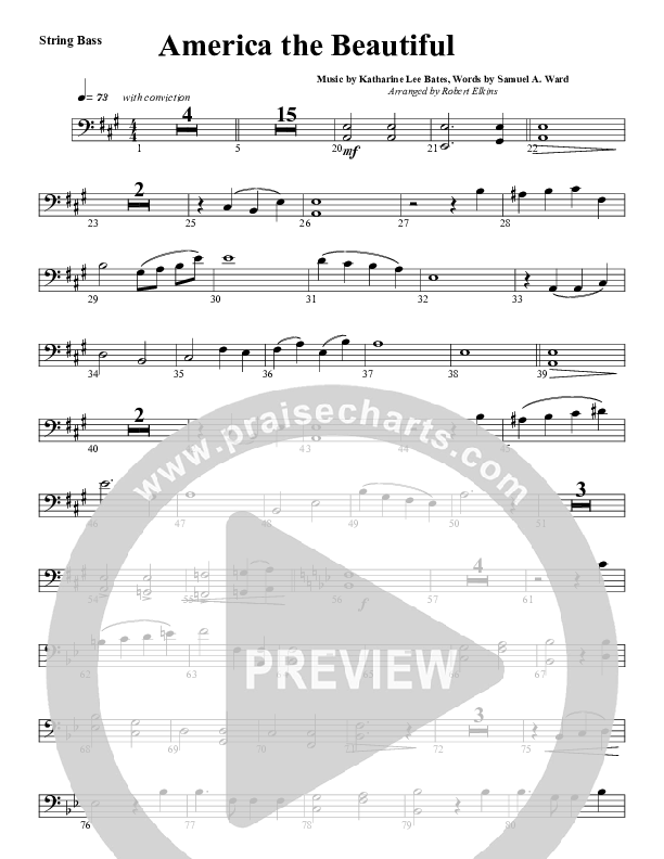 America The Beautiful Double Bass (G3 Worship)